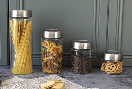Alpha Storage Jar With Press Lidv